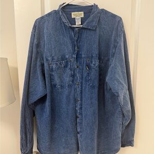 Denim Button-Up Shirt